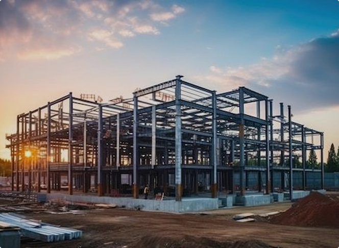 Steel structure built for industrial welding applications